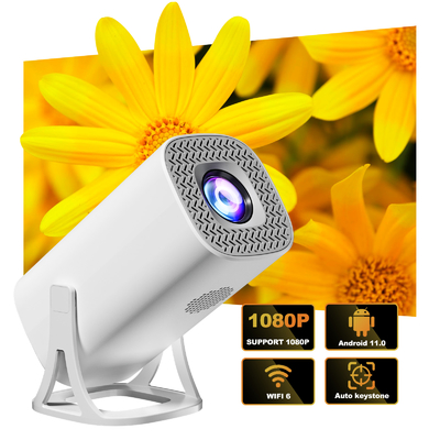 Flyin S40 Cinéma à domicile Full HD 1080P 4K Projecteur de jeux Projecteur 120 ANSI Lumens Home TV