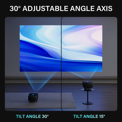 Projecteur de cinéma à domicile Android 11 avec 1000 à 1 rapport de contraste et 30000 heures de durée de vie de la lampe