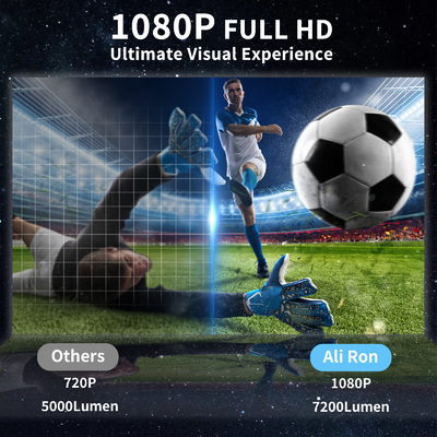 FY360 4K HD Smart LCD Projector Laser de cinéma à domicile haute luminosité avec Android 11.0 BT5.2 Construit dans le son stéréo et US Plug