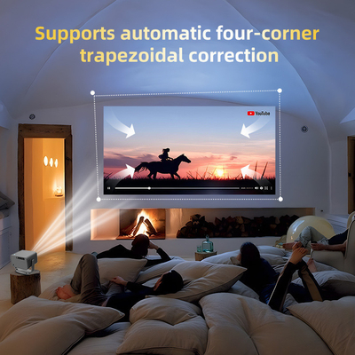 FLYIN P20 Pro 4K 350Lms 1080P Full HD Projecteur Auto Focus Lentille LCD Lampe Android 13 Airplay Portable Utilisation de cinéma à domicile