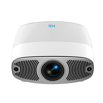 Flyin Q7 1080p haute définition Théâtre de divertissement à domicile Projecteur LCD Doubles haut-parleurs Bluetooth 100 pouces écran Double bande WIFI