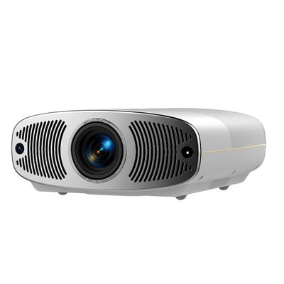 Flyin Q7 1080p haute définition Théâtre de divertissement à domicile Projecteur LCD Doubles haut-parleurs Bluetooth 100 pouces écran Double bande WIFI
