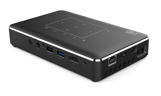 Flyin P10-II Vente à chaud Logo personnalisé Mini 3D 4K 150 lumens DLP 9000mAh Projecteur Android 9.0
