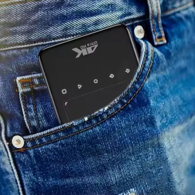 Projecteur LED intelligent DLP Mini Flyin S90, systèmes Android, batterie, WiFi intégré, pour home cinéma