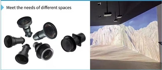 Flyin 5500 lumen Proyecteur laser DLP WUXGA haute résolution 4K Active 3D Présentation 0.8 DMD Puce pour l'imagerie précise Manuel Changement de lentille de mise au point pour une expérience de projection flexible