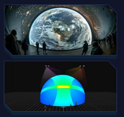 Équipement de projection de serveur convergé distribué multifonctionnel 4K Flyin 2025 pour la salle immersive de cartographie 3D Edge Fusion Dome