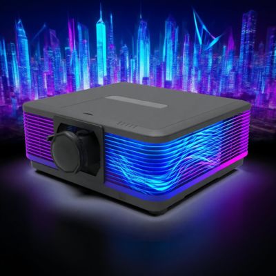 Flyin 2025 Professionnel 3LCD 4K Ultra HD Laser Projector - 10000 ANSI Lumens 3840x2160 Haute luminosité: Pour les entreprises, l'éducation, les grands lieux et la cartographie 3D