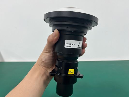 Objectif de projecteur à courte focale 0,48, zoom à mise au point manuelle