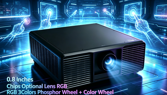 Projecteur laser DLP avec 13 000 lumens luminosité 4K compatible pour une utilisation extérieure de grande envergure