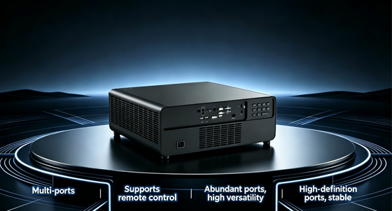 Projecteur laser DLP avec 13 000 lumens luminosité 4K compatible pour une utilisation extérieure de grande envergure