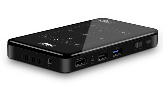 4K noir Mini Portable Projector Dustproof Waterproof Android traçant le projecteur de DLP