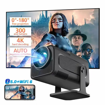 FLYIN HY320MINI 4K Ultra HD 3D Portable Projecteurs à courte portée et équipements de présentation pour le cinéma à domicile et le cinéma