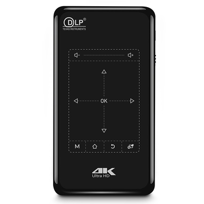 FLYIN P-09II Mini-projecteur professionnel 4K DLP LED Lamp Projecteur télécommande stéréo WiFi-Smart Home Projecteur portable