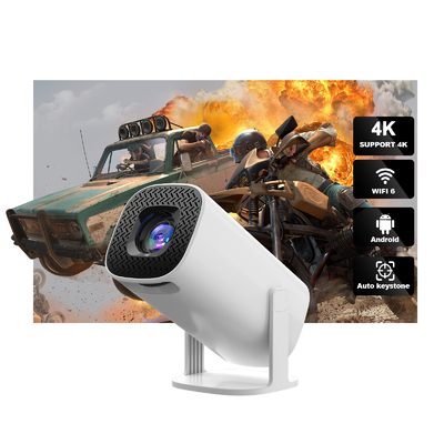 FLYIN P30 4K Ultra HD 3D Portable LED Projecteur à courte portée pour le cinéma à domicile et le cinéma