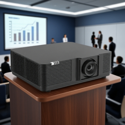 Flyin 5500 lumen Proyecteur laser DLP WUXGA haute résolution 4K Active 3D Présentation 0.8 DMD Puce pour l'imagerie précise Manuel Changement de lentille de mise au point pour une expérience de projection flexible