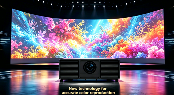 Projecteur laser DLP avec 13 000 lumens luminosité 4K compatible pour une utilisation extérieure de grande envergure