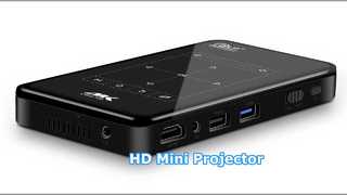 Mini projecteur HD 4K miroir DLP Home cinéma